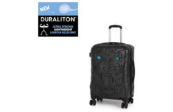 IT Luggage Small Tiger Emboss Crystal Eyes Suitcase - Black